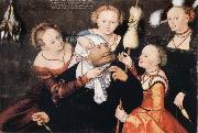 CRANACH, Lucas the Elder Hercules and Omphale China oil painting reproduction
